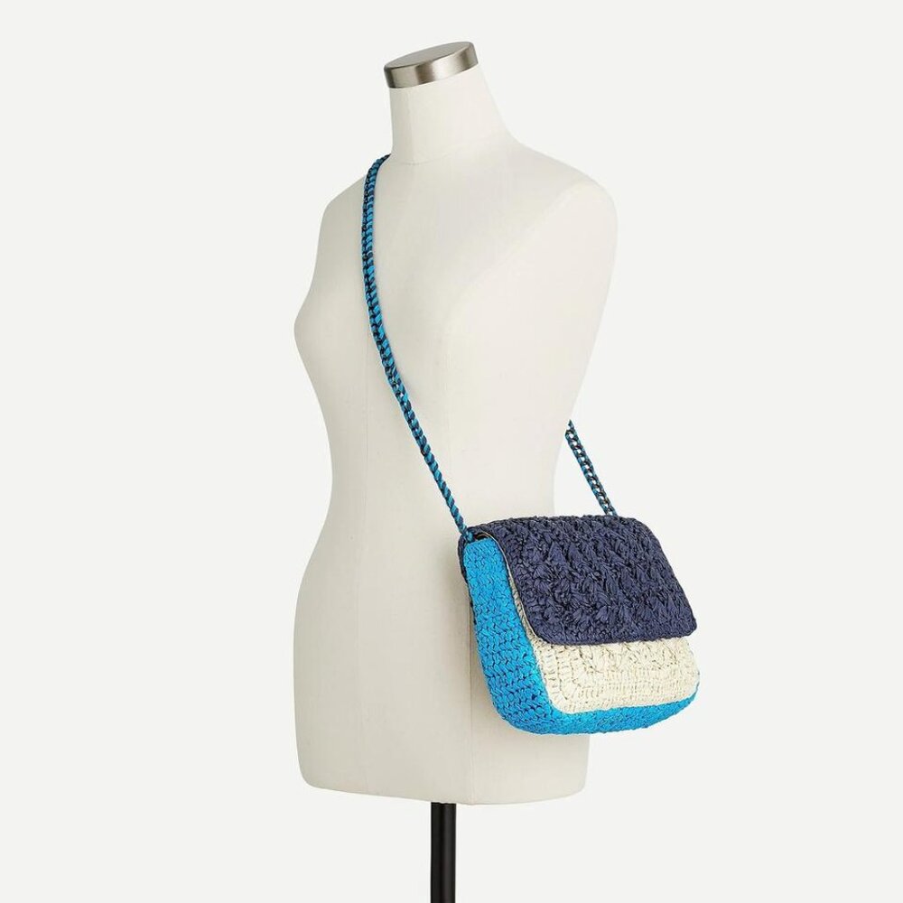 J. Crew Raffia Crossbody Bag